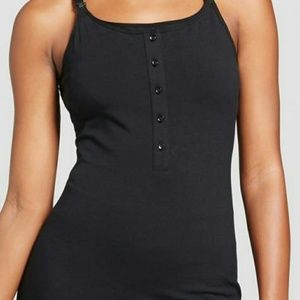 Nursing tank top black